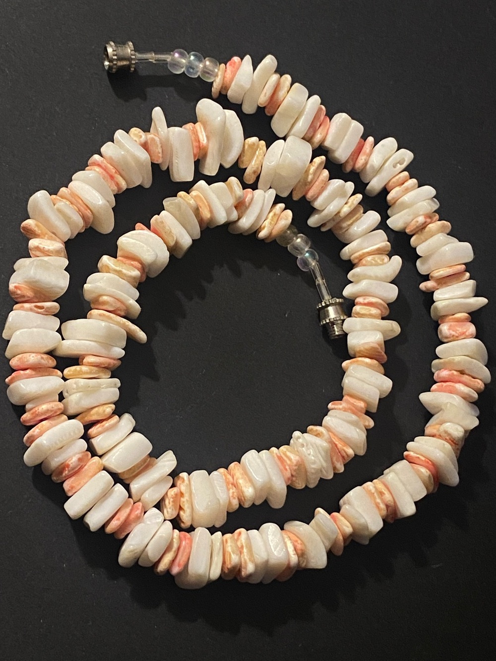 Vintage Heishi Shell Necklace Beachwear Surfer Chocker Bohemian Southwestern